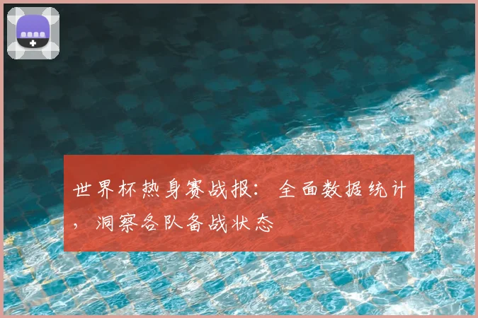 世界杯热身赛战报：全面数据统计，洞察各队备战状态